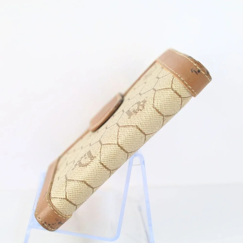 Vintage Christian Dior Honeycomb Brown Purse Wallet for Women